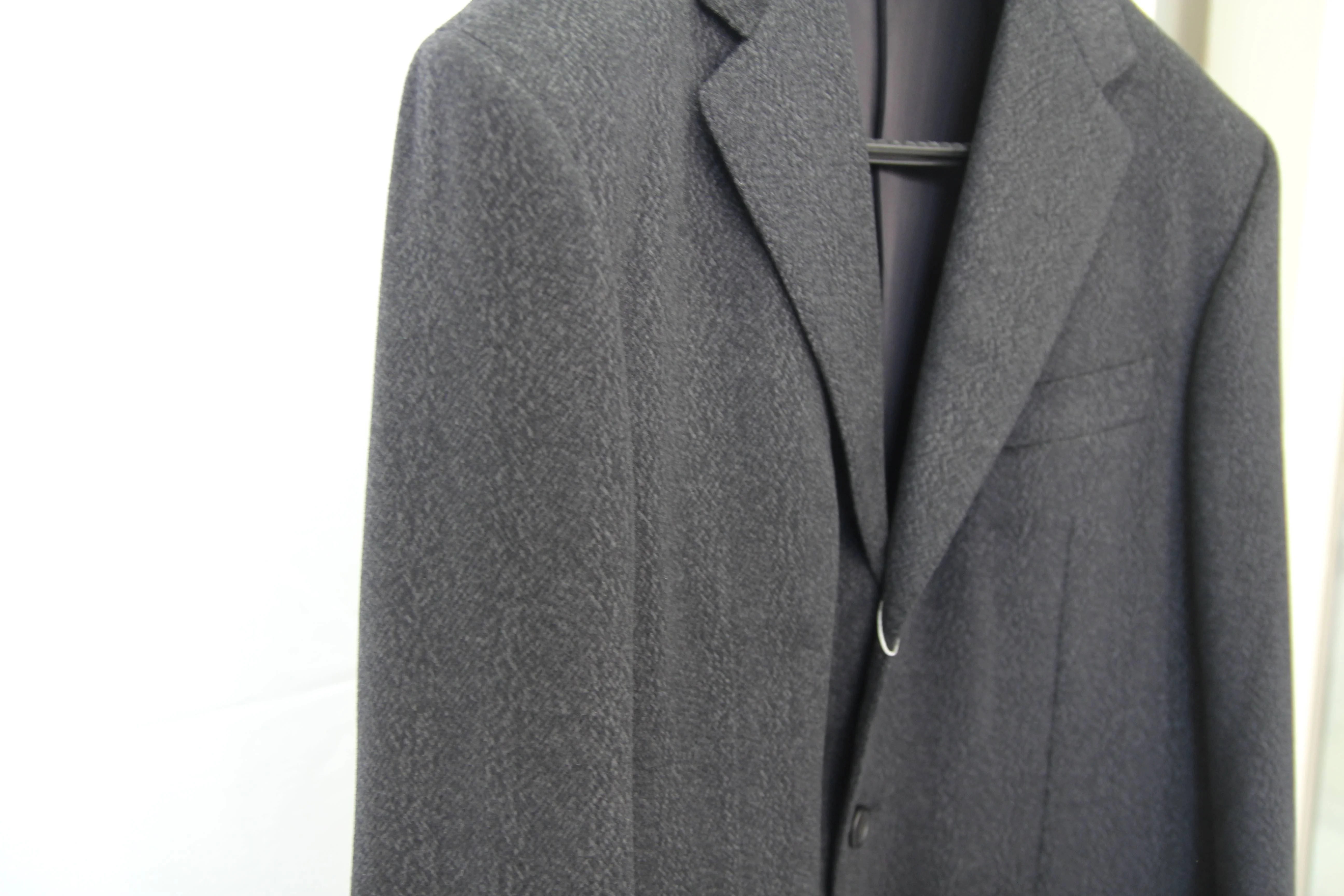 Factory Wholesale High Quality Wool Cashmere Trench Iron Grey Coat Slim Fit Overcoat Warm Winter Long Trench Men Coats