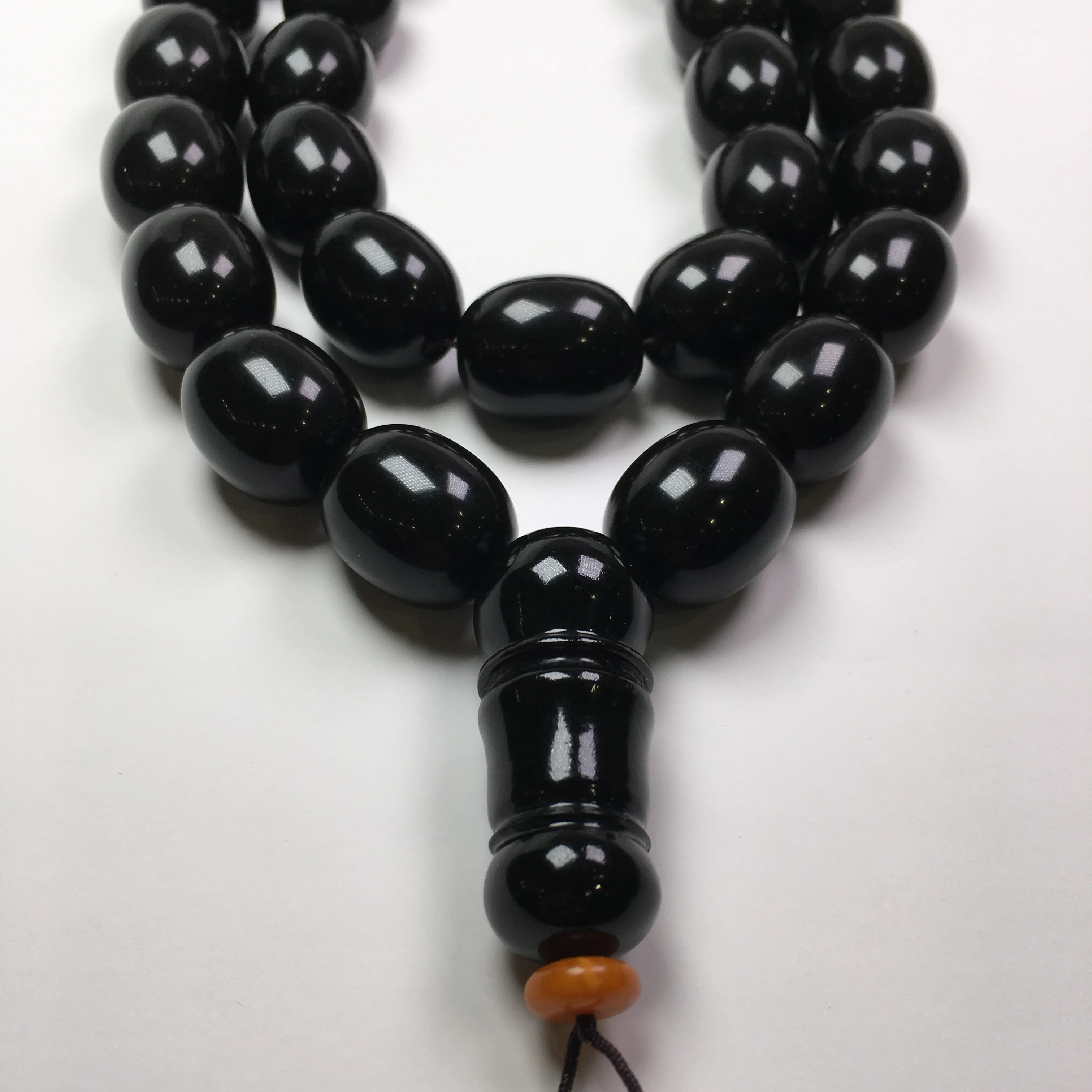 17MM Round jujube shape natural Baltic amber Prayer Beads 33 Rosary Misbaha Muslim Tesbih subha