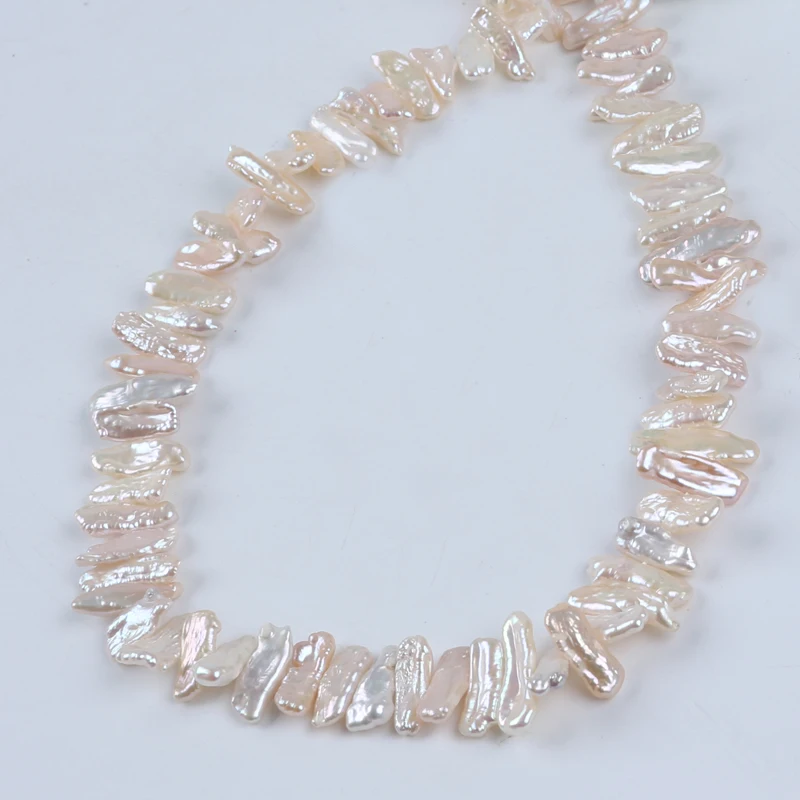 Zhuji 16-17mm Biwa Natural Freshwater Shape Pearl For Jewelry Making