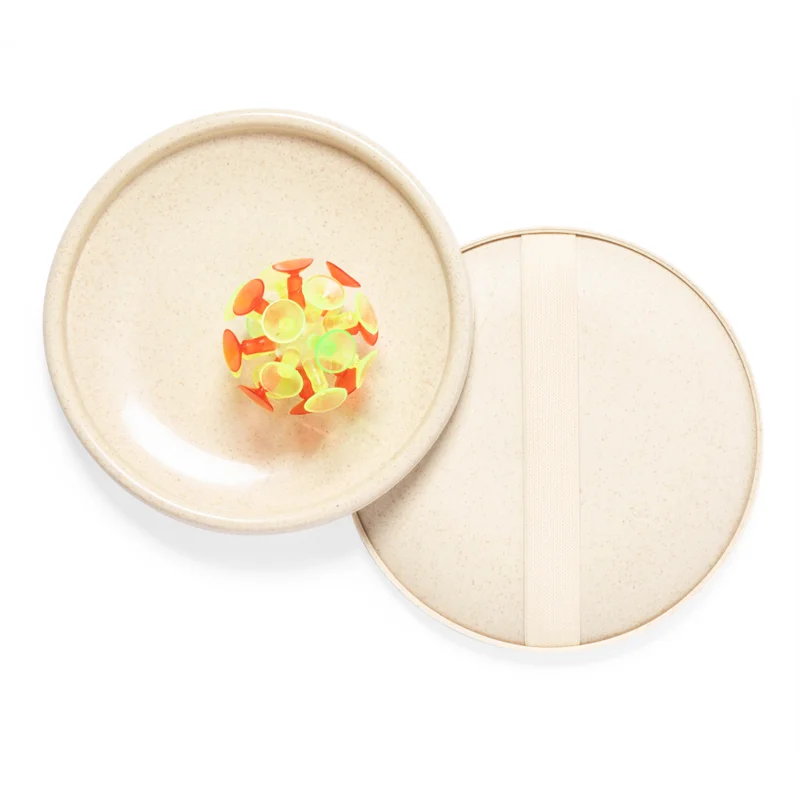 Sticky Ball Game LED Suction Cup Ball Wheat Straw Fiber Bats Toy