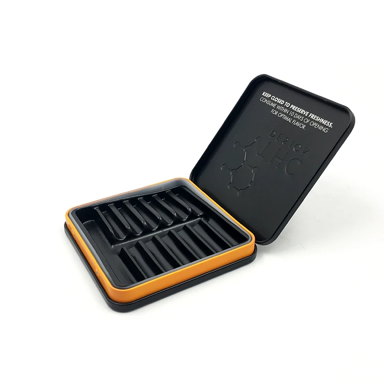 Custom Printed Cigar Case Child Resistance Weed Can Rectangle Metal Tin Cigarette Box Form China