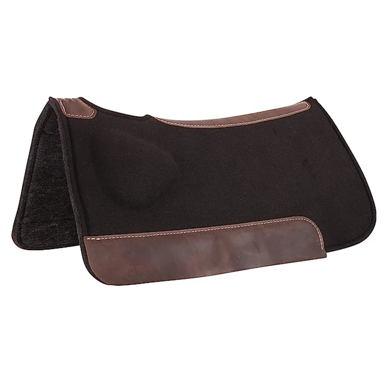 Custom Made Western Contoured Wool  Moisture Wicking felt saddle pad