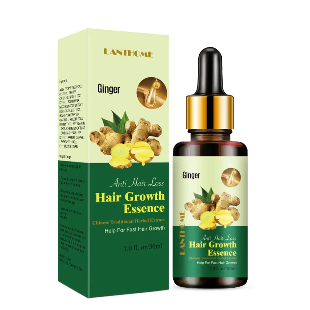 OEM Brand Hair Loss Treatment Oil Natural Regrow 7 Days Ginger Germinal Hair Growth Organic Regrowth Oil