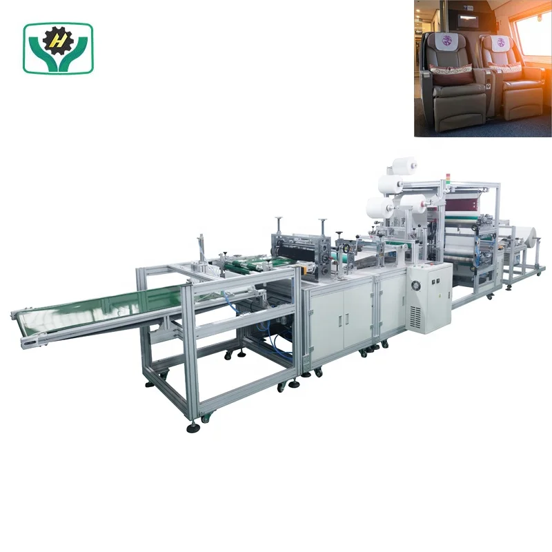 High perfomance fully automatic suitable for mass production machine for bus headrest cover