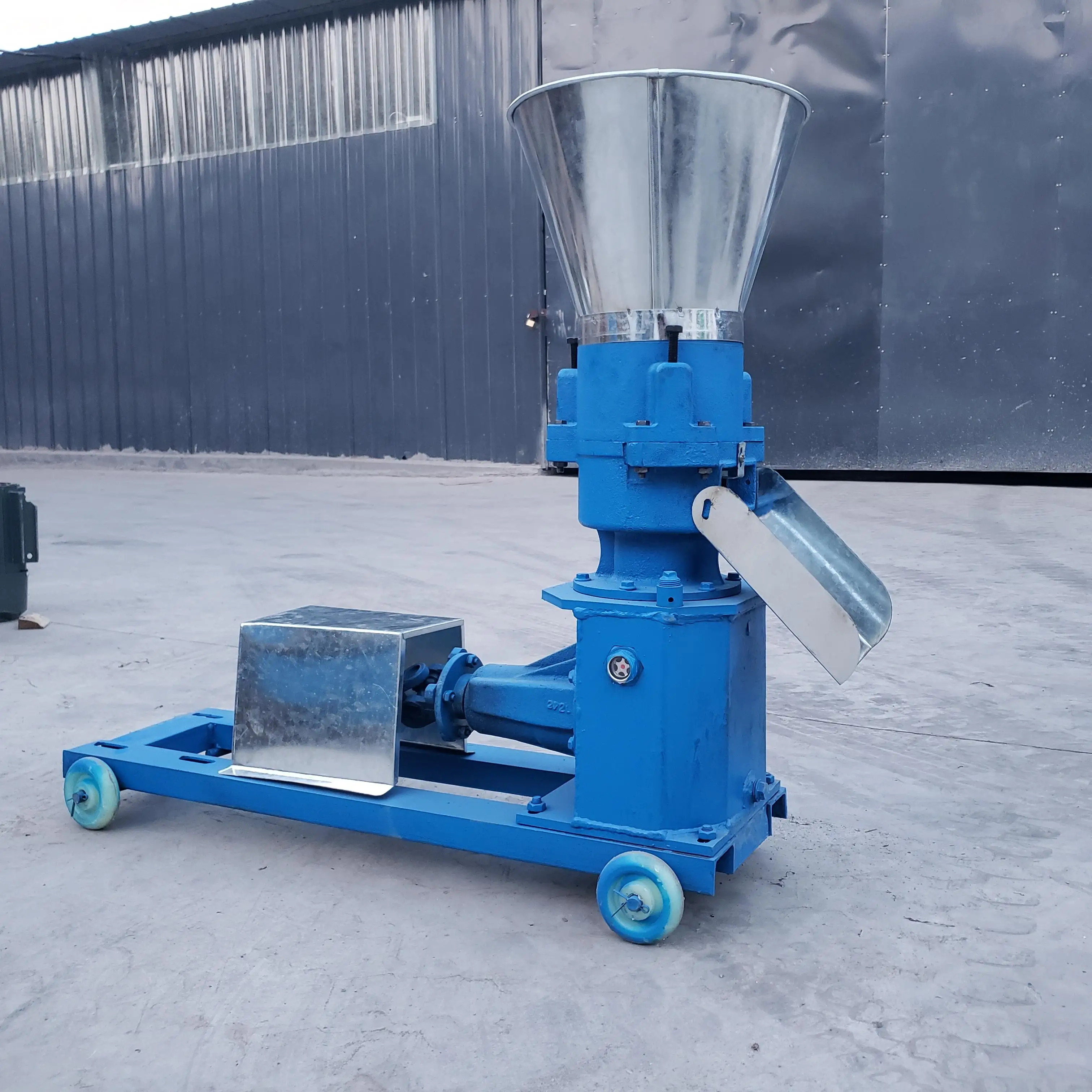 100-200kg/h feed pellet mill machine with mini pellet machine pelletizer