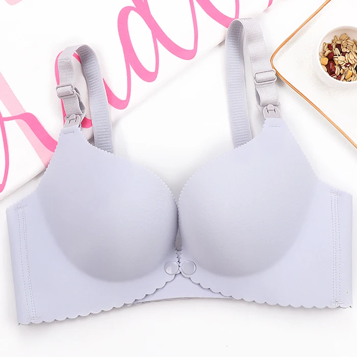 New baby cotton one-piece wholesale maternity bra  underwire wire free for pregnant women front button to prevent sagging bra