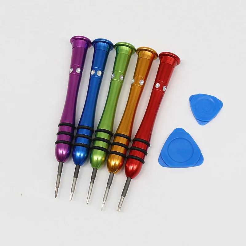Wholesale Precise Small Slotted Cell Phone Repair Tools Precision Aluminum Alloy Screwdriver Set for Keyboard Camera Repairing