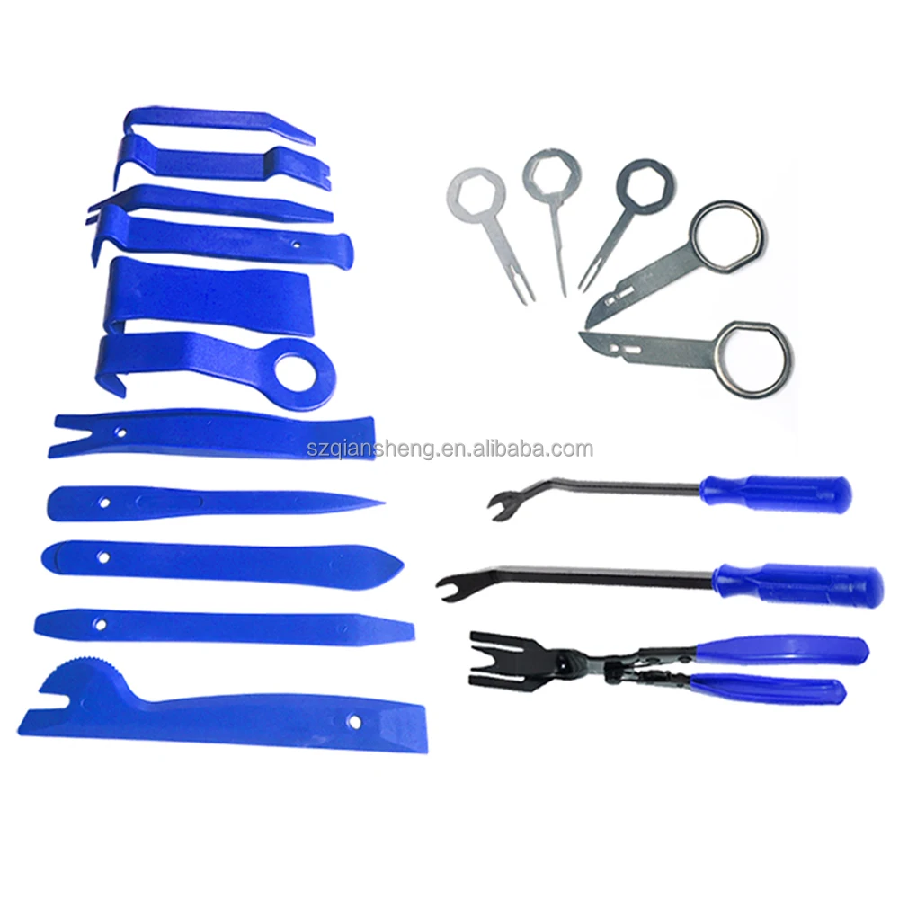 38pcs Car Dashboard Removal Set Auto Panel Audio Radio Removal Installer Repair Pry Tools Kit Fastener Removal