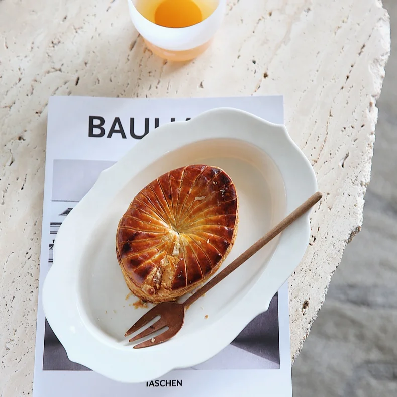 
 Блюдо для рыбы в скандинавском стиле, керамическая обеденная тарелка, в наличии, Прямая продажа с завода  