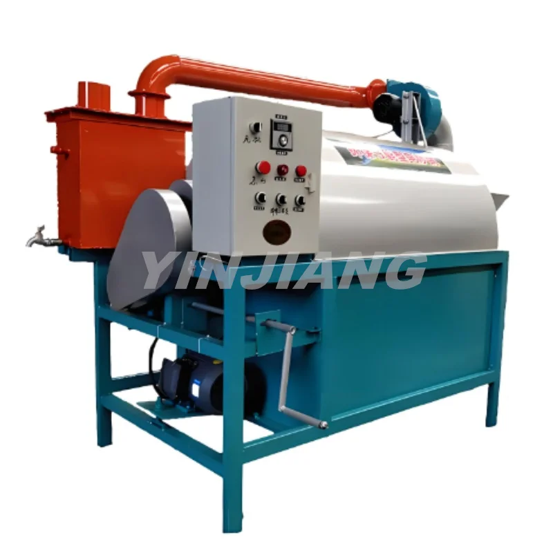 Large stainless steel electric peanut nut tea dryer roasting machine coffee beans cashew nuts peanuts
