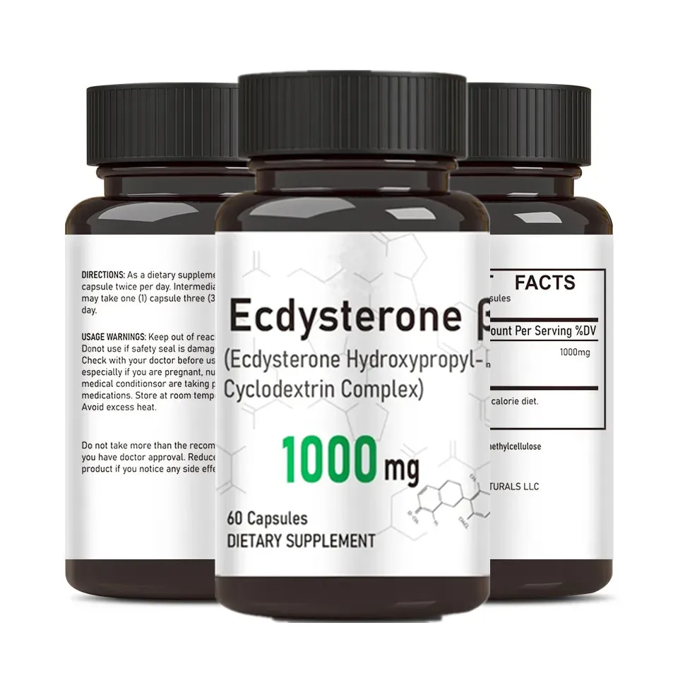 OEM/ODM/OBM Private Label Ecdysterone Capsules Hydroxypropyl Cyclodextrin Complex Ecdysterone Powder Capsules 98% Ecdysterone