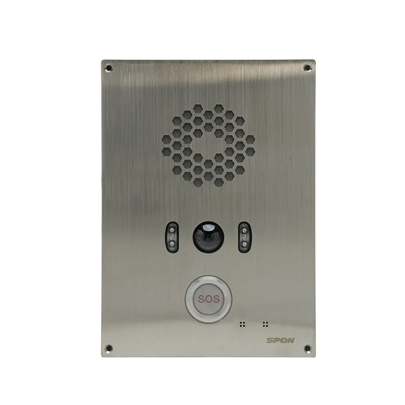 SPON Pole Mounted Beach Emergency Call Box With 2 way Intercom Industrial intercom Ip emergency phone manufacture