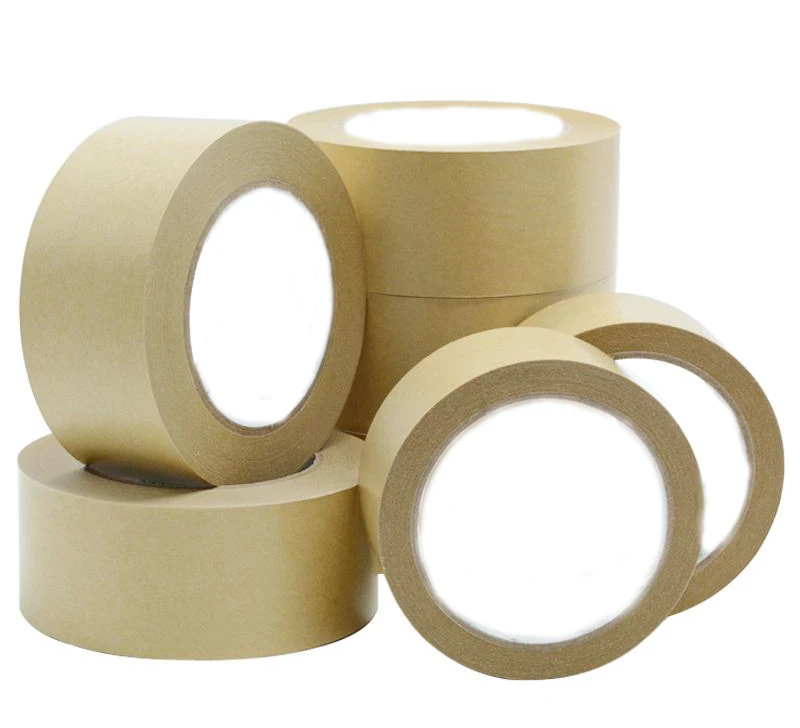 Amazon custom shipping biodegradable Eco friendly reinforced gum kraft paper packing tape