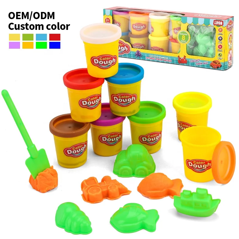 Leemook 8 pcs Pack Playdough Kit modeling clay polymer clay set for kids Play Dough Set Kids Bulk Play Dough