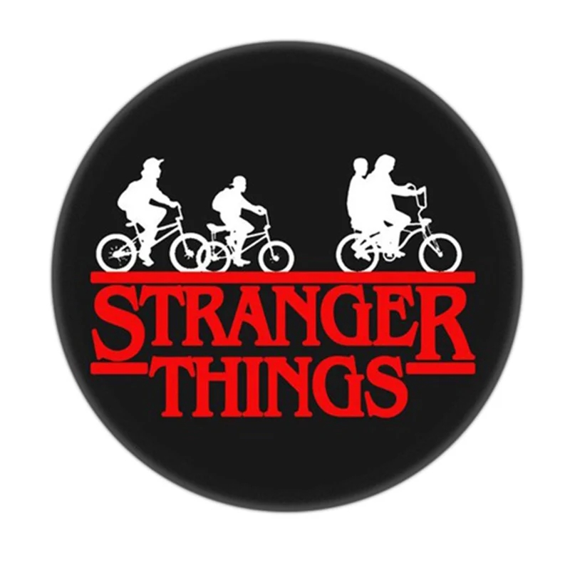US TV Series Stranger Things Tinplate Button Pins Hellfire Club 58MM Round Badge Lapel Jeans Backpack Fashion Jewelry Brooch