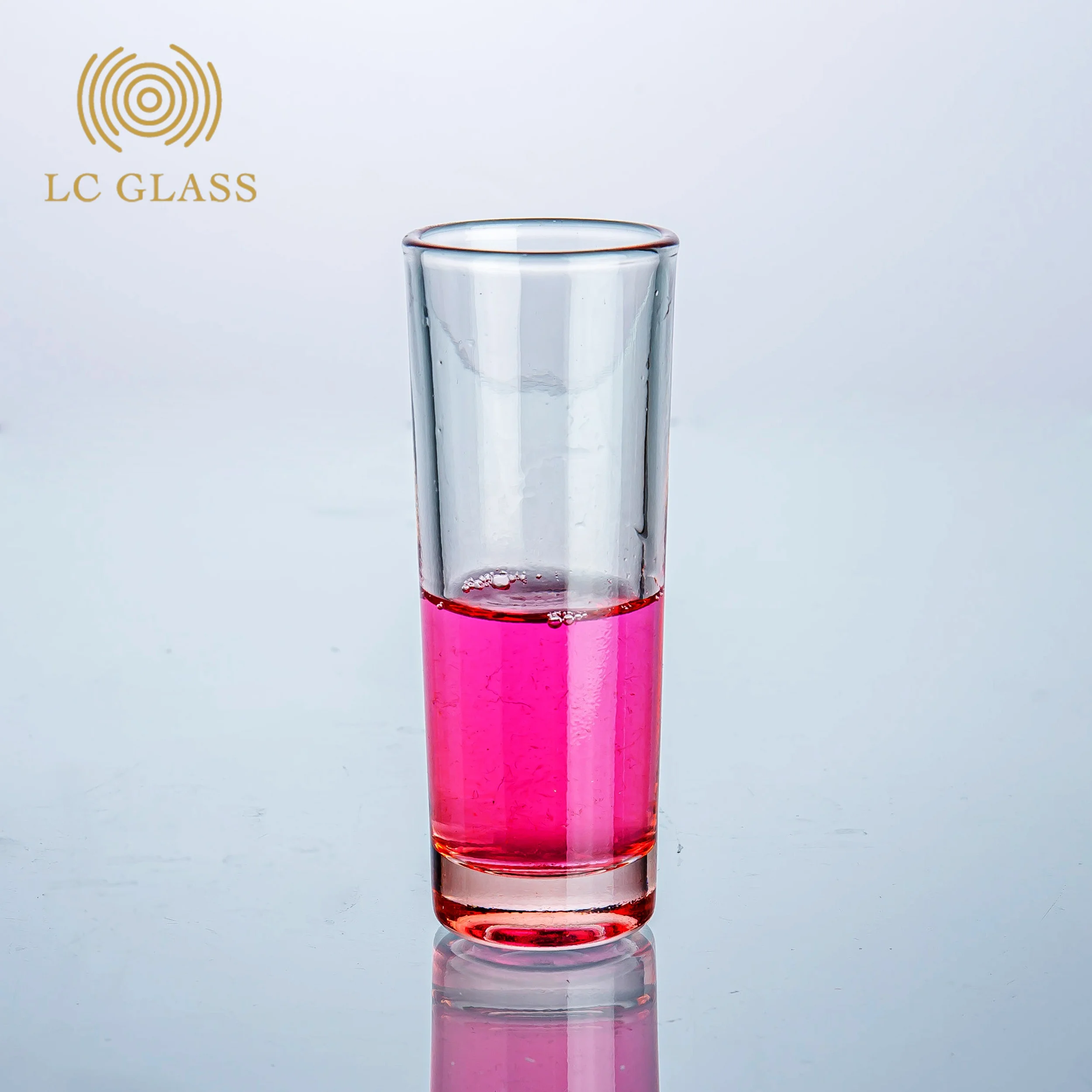 Tall Spirit Glass for Whiskey   Shot Glasses Custom Logo & different colors shot glass for bar use