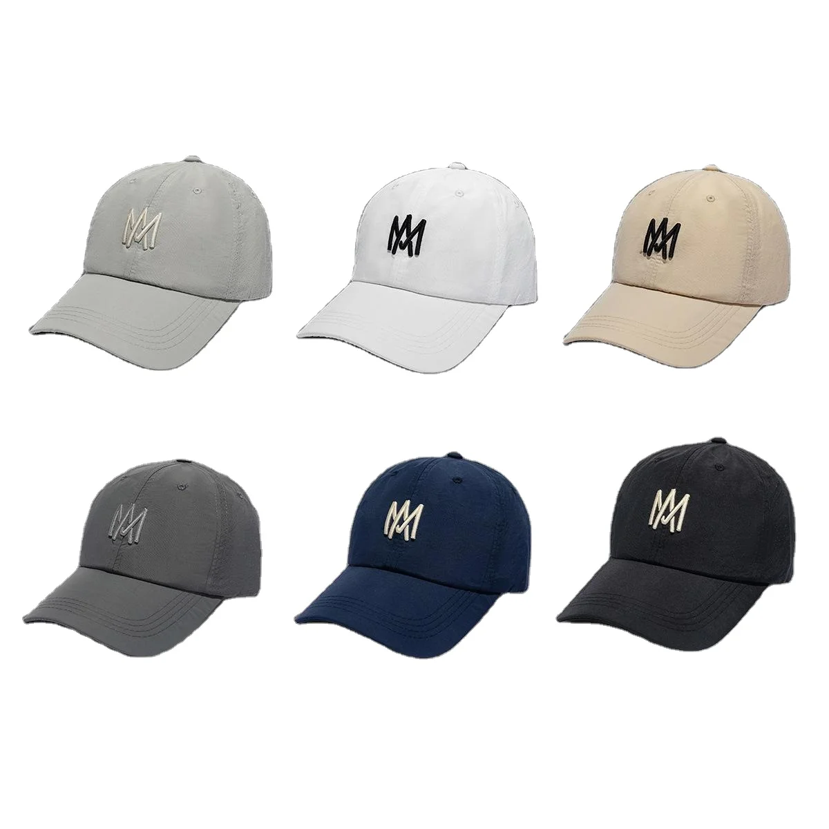 Wholesale unisex outdoor lightweight sport cap breathable quick dry 3d Raised embroidered baseball cap for summer