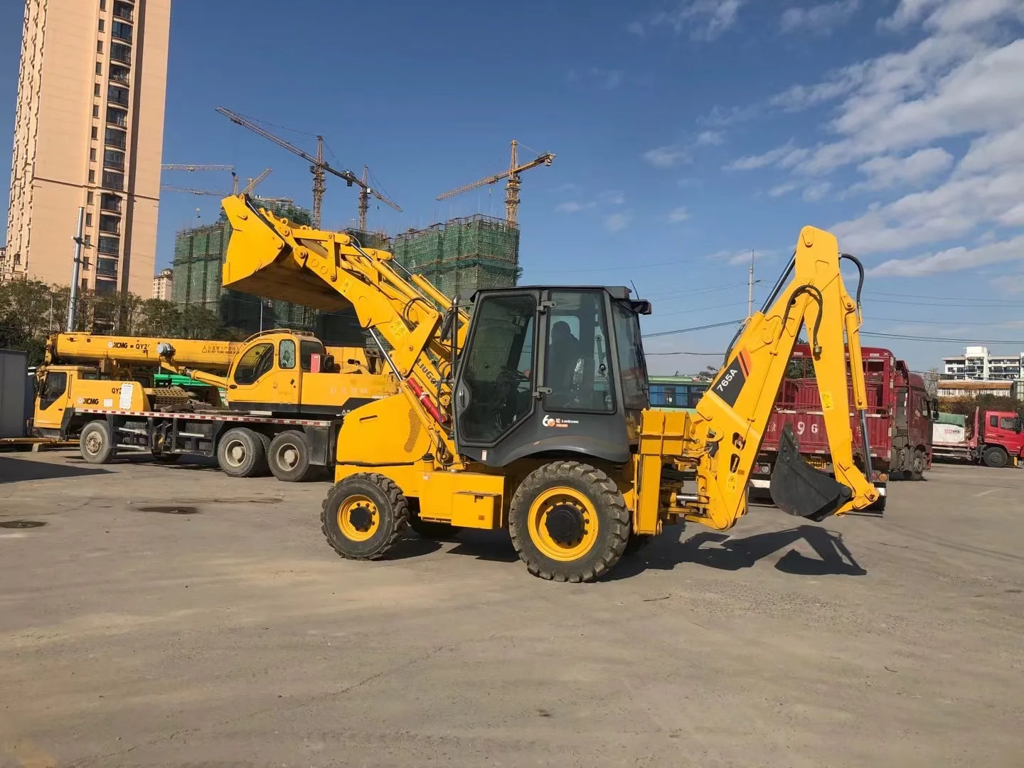Best Sale Original China Popular Liugong 777A 765a Strong Power Good Condition Mini Backhoe Loader