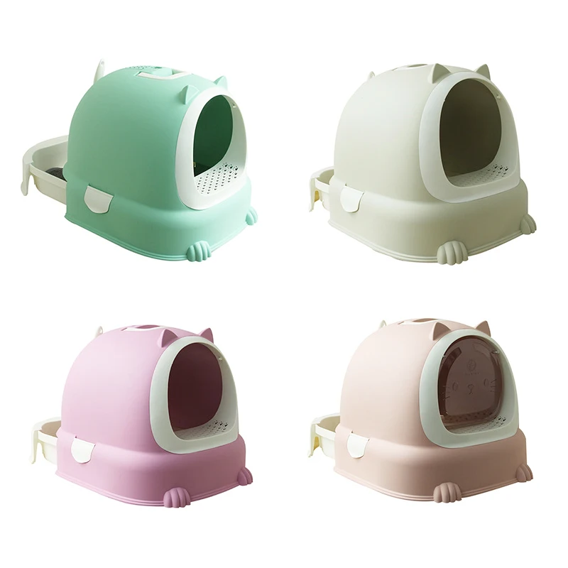New Design Large Foldable Cat Litter Box with Drawer Full Enclosed Pet