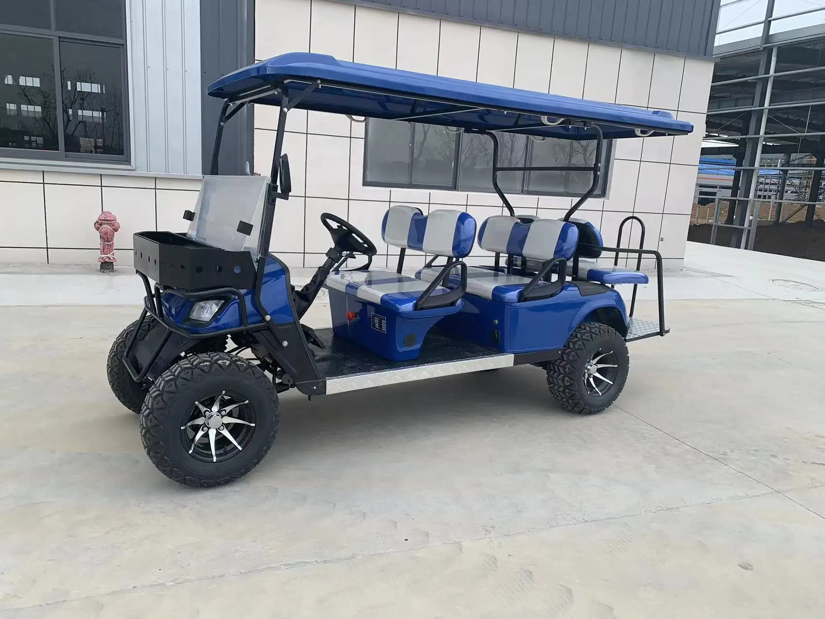 Sharefer 6 person golf mini car jeep golf Cart 4+2 6 seater full Electric Golf Cart 6 seats