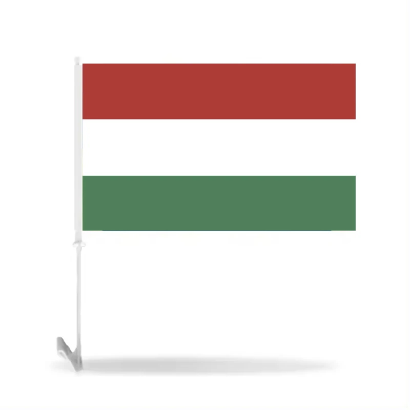 Factory Wholesale 30*45CM Custom LOGO Racing Flag Printed Polyester Switzerland Flag for Car Window Advertising Sports Events