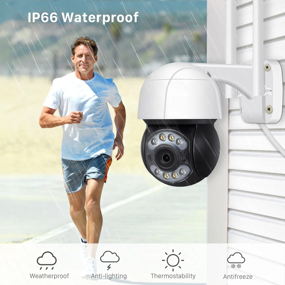  BESDER 1080P HD Беспроводная мини PTZ наружная IP камера видеонаблюдения 4-кратный цифровой зум Wi-Fi скоростная купольная домашняя