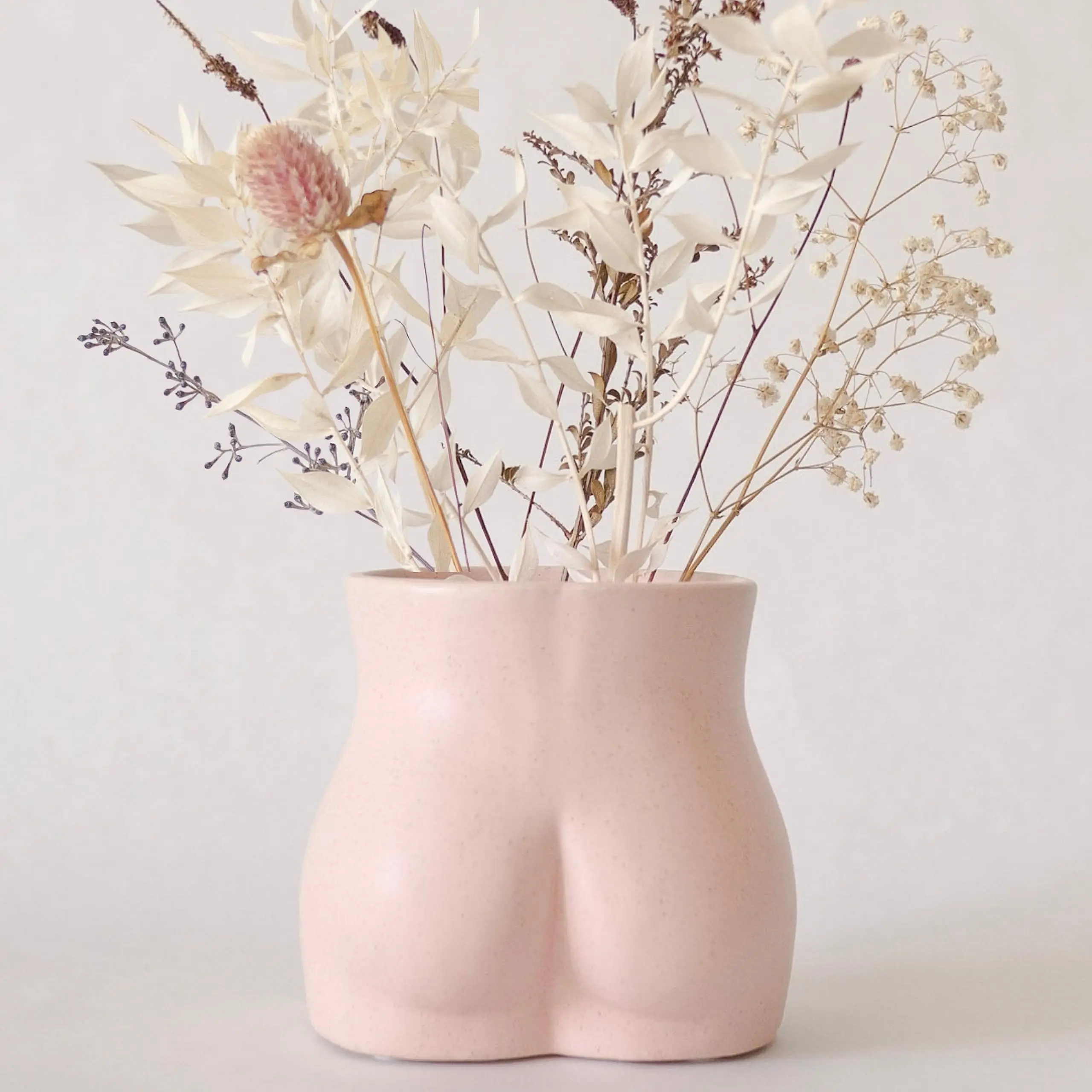 NISEVEN Hot Selling Female Form Body Plant Pot Resin Vases for Modern Boho Home Decor Human Butt Vase Woman Body Vase