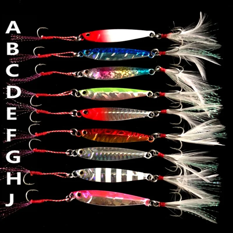 7g 10g 15g 20g 25g 30g 40g 60g Metal Jig Fishing Bait Slow Jig Lead Fish Fishing Lure Metal Jigging Lure