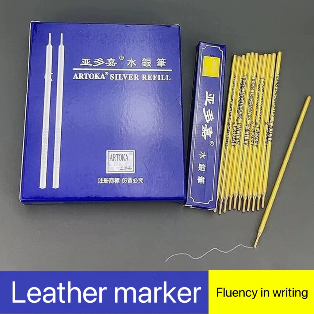 Manufacturer Wholesale Silver Refill Pen Leather Marker Pen for Marking Leather