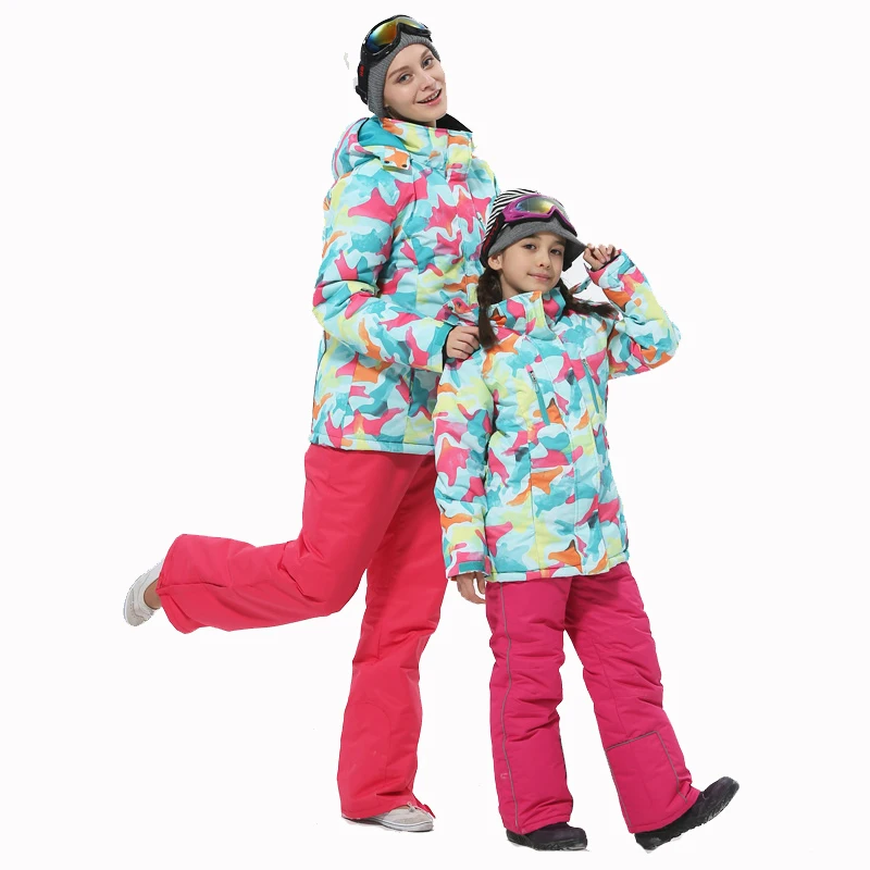 Kids Ski Suit Winter Warm Windproof Children Outdoor Sports Snow Jackets Girls Snowboard Coat For Ski Jacket Clothing Equipment