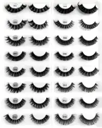 Customized Packing Handmade Russian strips eyelash deep d curl fluffy russian volume strip faux mink lash extension strip lash