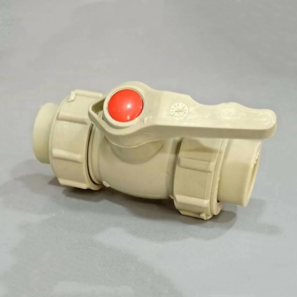 LJ-423 1/2~2 inch south america plastic socket double union ppr pvc ball valve hydraulic control valve