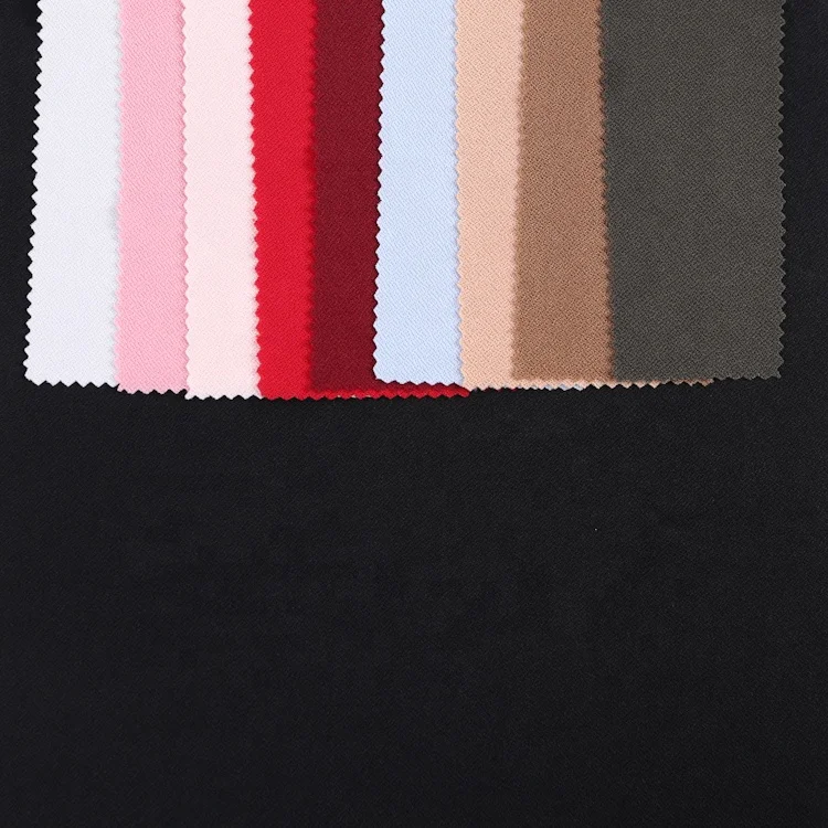 
Polyester Jacquard Knit Moss Crepe Fabric 