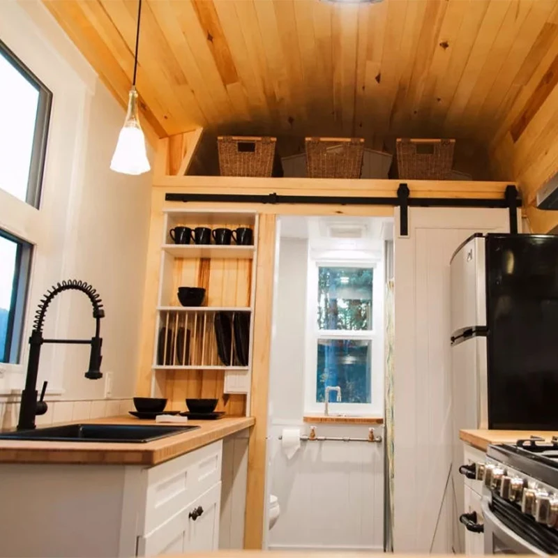 Customized RV camper fabricated house travel trailer for family