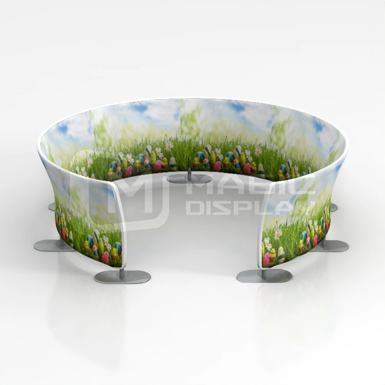 Factory Price Stand 360 Photo Booth LED Light Background 8ft 10ft Photography Enclosure Backdrop 360 Video Photo booth Backdrop