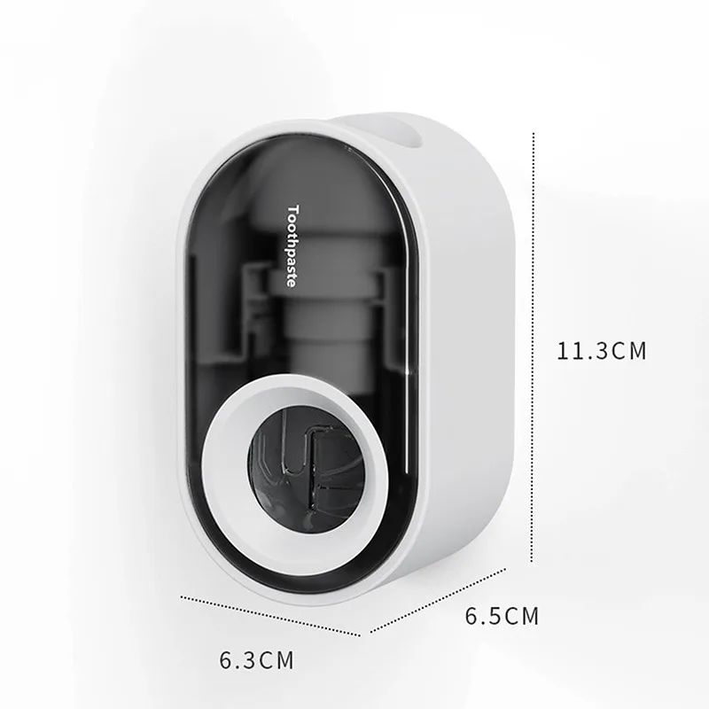 Punch Free Automatic Toothpaste Dispenser Dust Wall Mount Bathroom Accessories Set