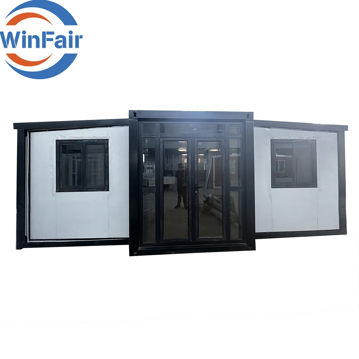WinFair Luxury Portable Homes Prefab Smart Modern House 3 Bedroom Villa A Frame Prefabricated Homes House 30Ft Fit Villas