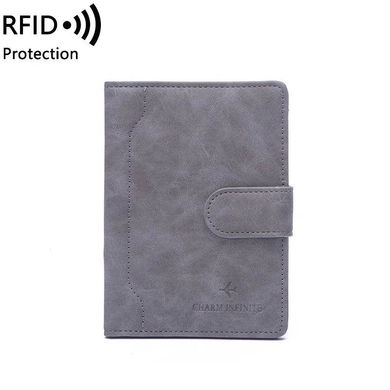 Wholesale RFID Blocking Faux Leather Elastic Passport Cover Sim Card Passport Holders for Travel