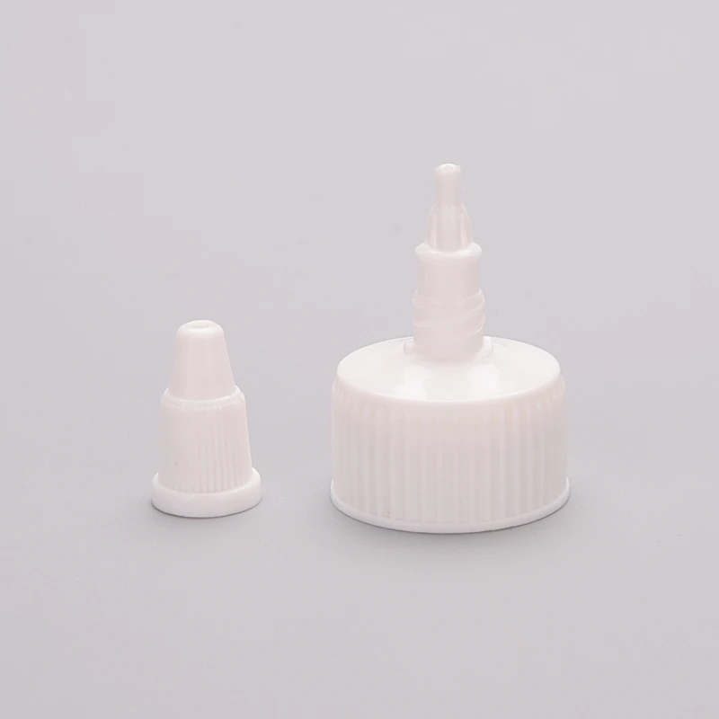 PP Squeeze Nozzle Tip Cap Twist Top Plastic Cap for 18/410 20/410 24/410 28/410 size