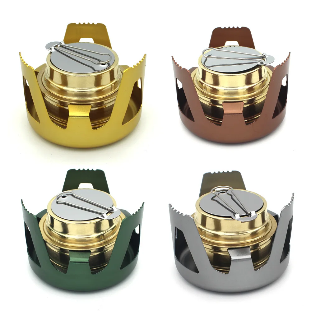 NEWest Safe Mini Portable Mini Aluminium Alloy Brass Burner for Outdoor Camping Hiking Backpacking Picnic Alcohol Stove Burner