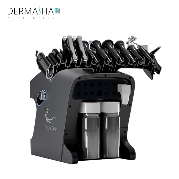 10-in-1 Multi-functional Skin Management Korean Hydro Oxygen Facial Spa Equipment Oxygen Bubble Microdermabrasion Facial Machine