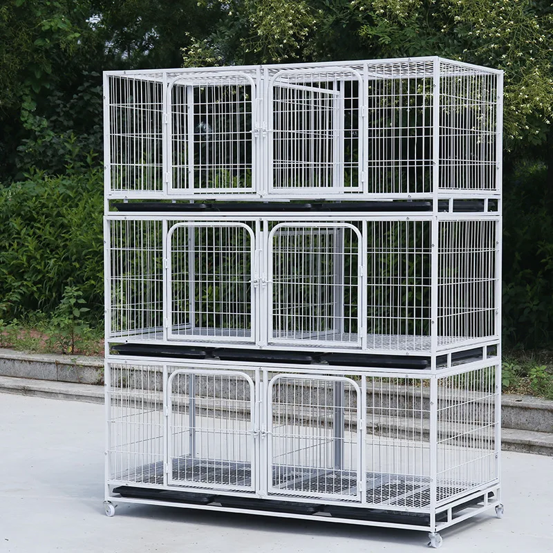 White color 3-layer cage for home use rabbit cage