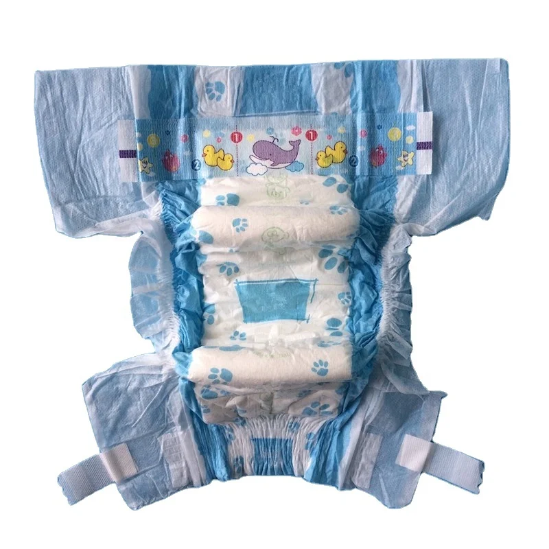 Подгузник OEM, оптовая продажа, дешевая цена, мягкие дышащие нетканые ткани, одноразовые детские подгузники