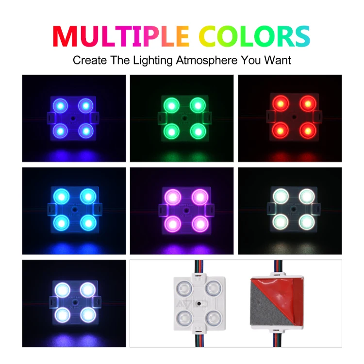 5050 Rgb Backlit Led Modul 4 chips 1.44W Lightbox Light Source RGB Led Module for Ceiling Lighting