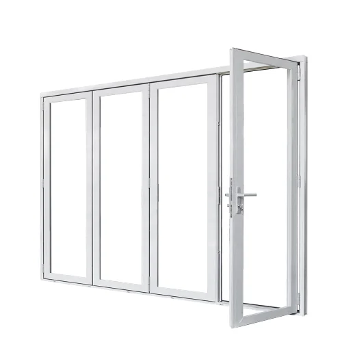 Commercial Shop  Sliding Door Durable UPVC Panels Customized Plastic Accordion Folding Doors