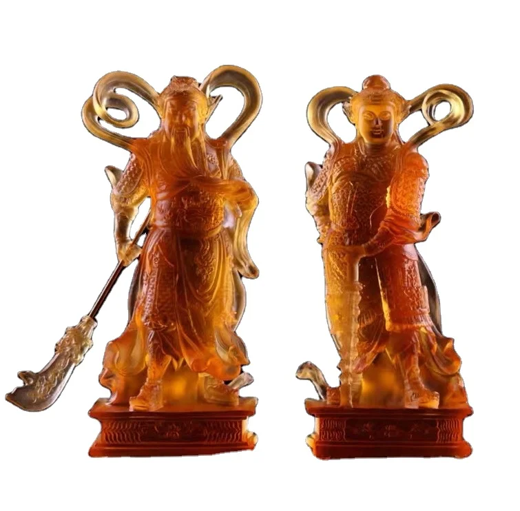 
 Новое поступление, домашнее украшение, Сейфовая статуя гуангун, Хрустальная религиозная статуя Liuli Budda  