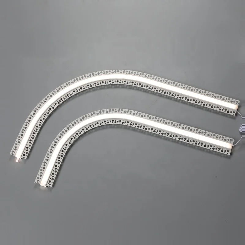 Customized New Flexible And Bendable LED Double-Sided Embedded Aluminum Linear Lights For Shopping Mall Studios