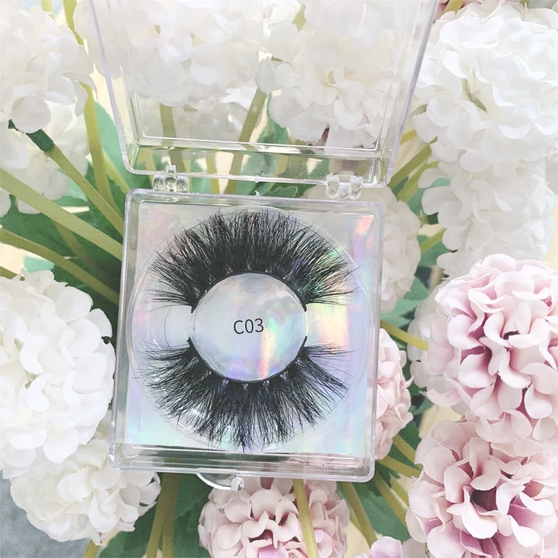 Private label 3d lashes mink with custom packaging box wholesale eyelash