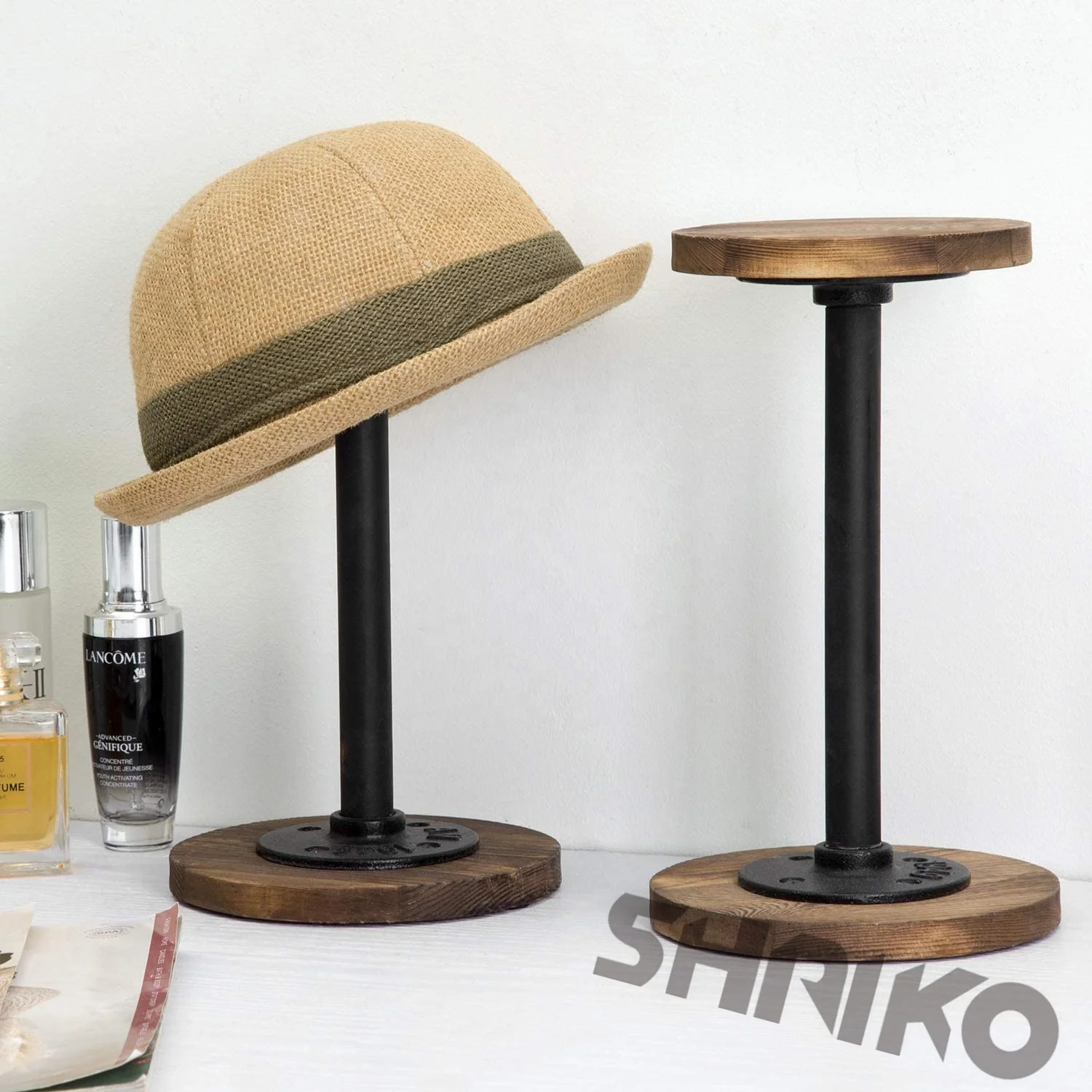 Wooden Hat Cap Display Holder Storage Rack