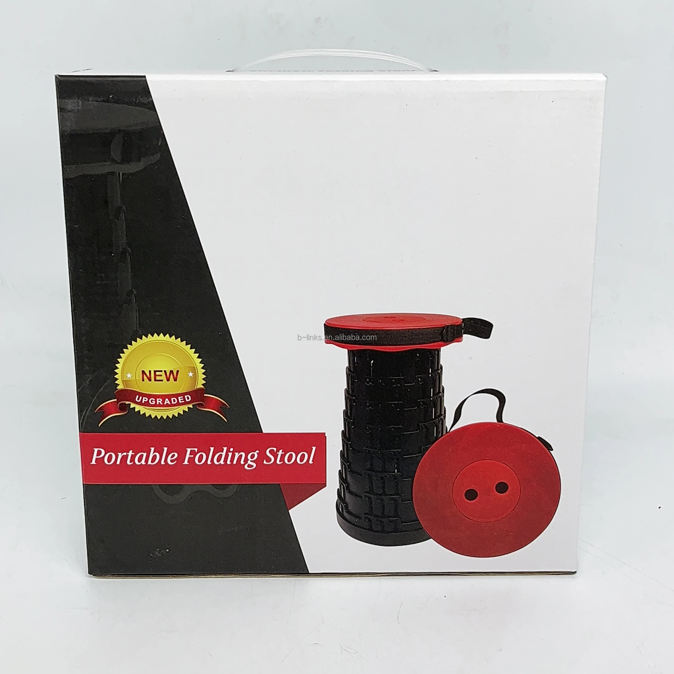 NO MOQ Load 500 lbs Outdoor  Portable Plastic Microscopic Retractable Collapsible Telescopic Folding Ottoman Stool With Cushions